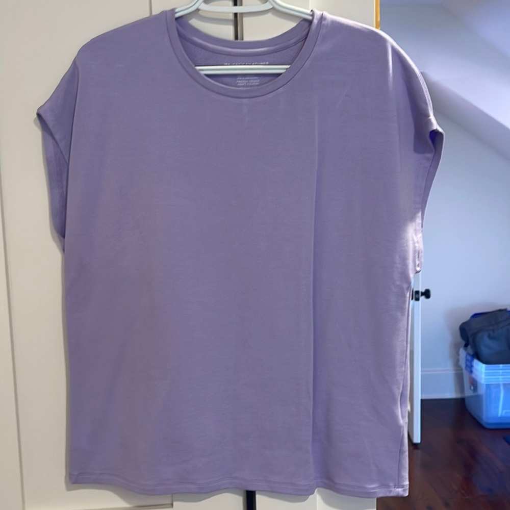 Majestic Filatures Purple Muscle Tee - size 2 (medium)